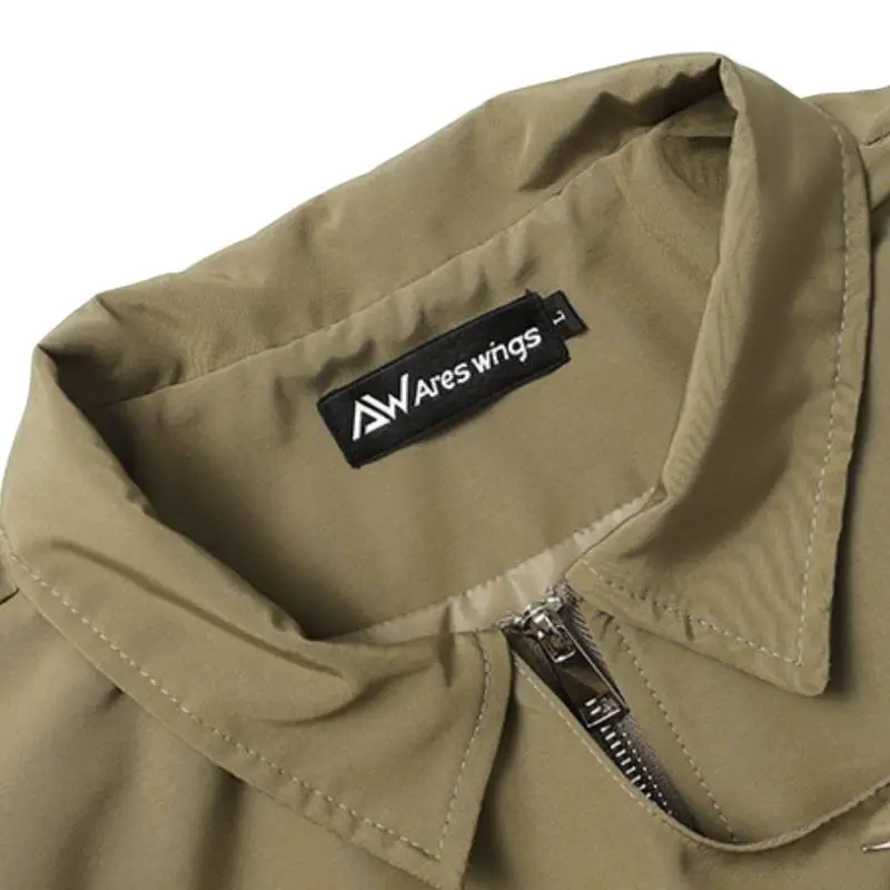 Zipper Flight Suit Jacket-4