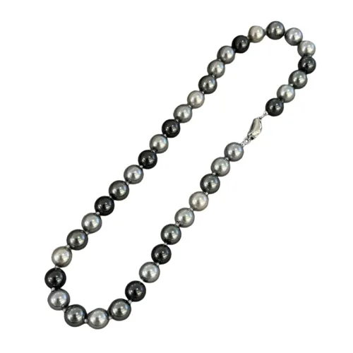 Artificial Tahitian Black Pearl Necklace