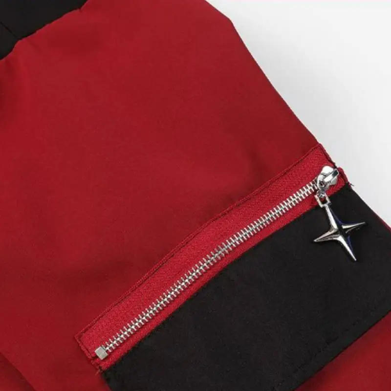 House Deconstructed Stitching Multi Pocket Loose Jacket-2