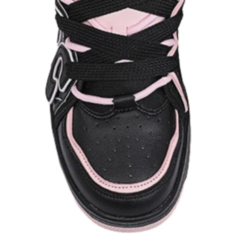Niche Design Sense All match Breathable Thick soled Casual Board Shoes-5