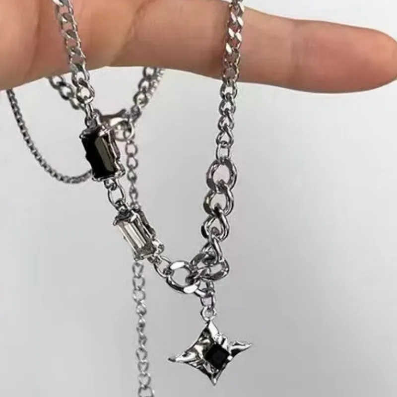 Trendy Double Layer Necklace-3
