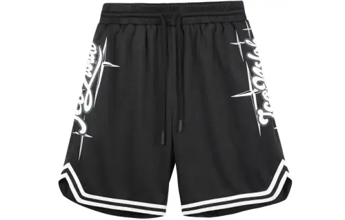 ICONS Lab Straw Letter Star Cross Loose Basketball Casual Shorts
