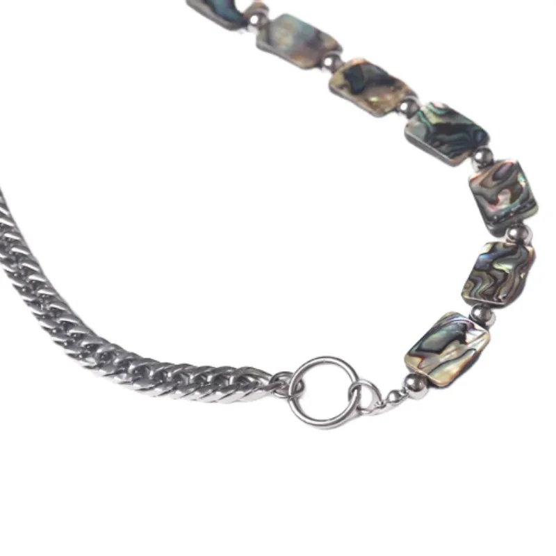 Shell Titanium Steel Material Necklace-1