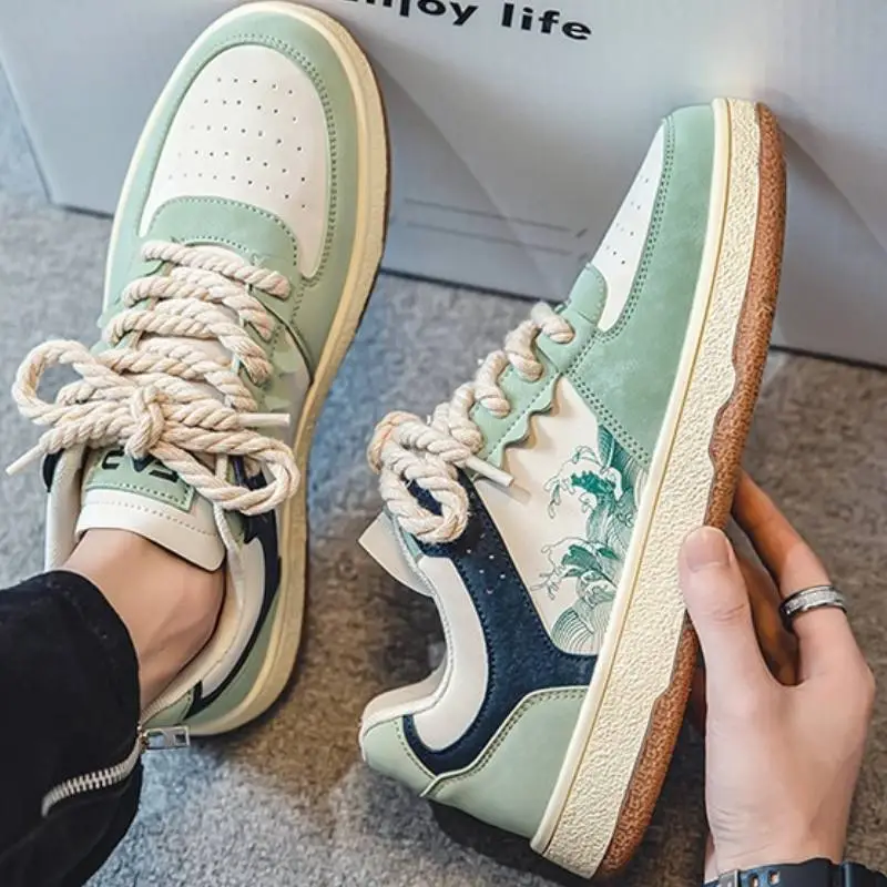 Retro Casual Color Matching Printing Sneaker-1