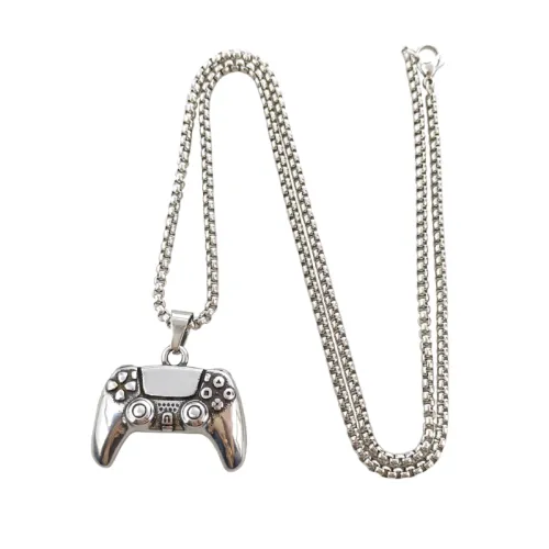 Stainless Steel Celebrity Hip Hop PS Game Handle Necklace