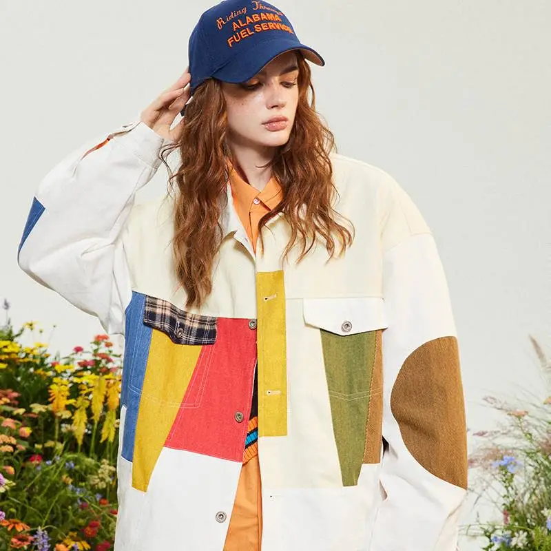 Contrast Color Patch Jacket-3