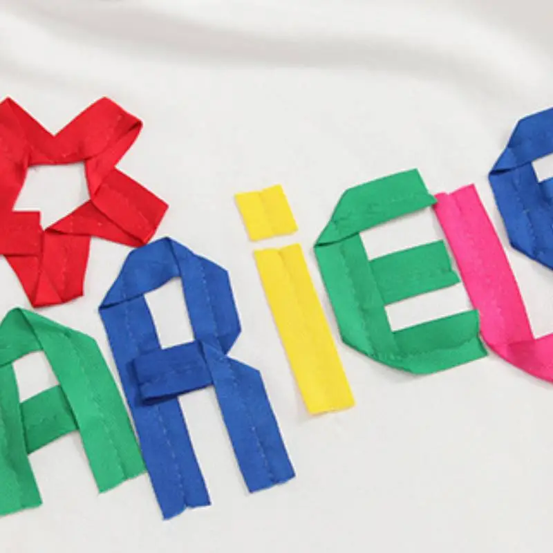 Letter Pattern Crewneck Sweatshirt-7