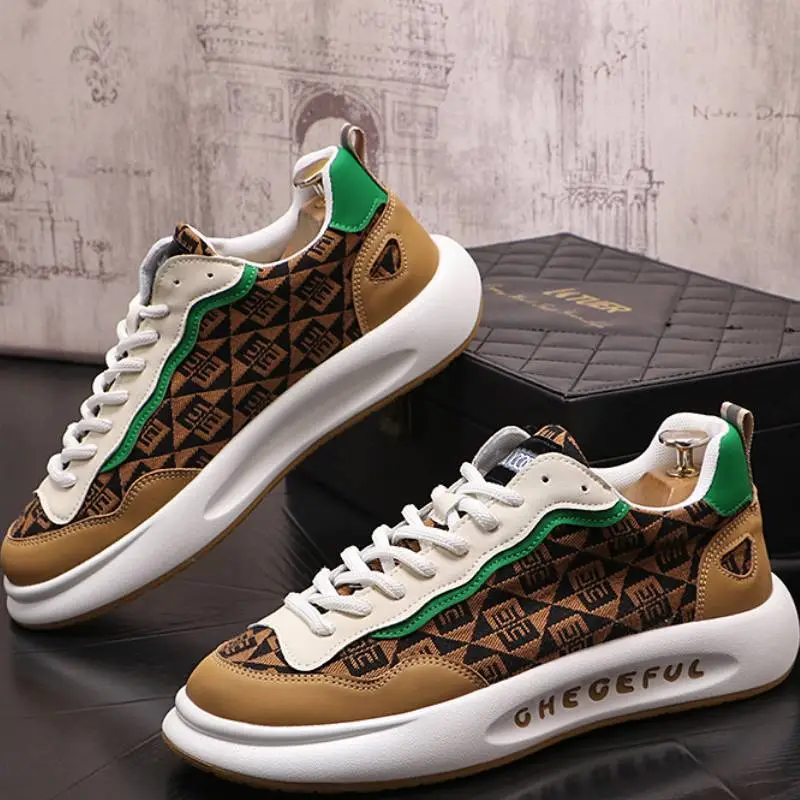 Retro Colorblock Printed Embroidered Trendy Shoes-10