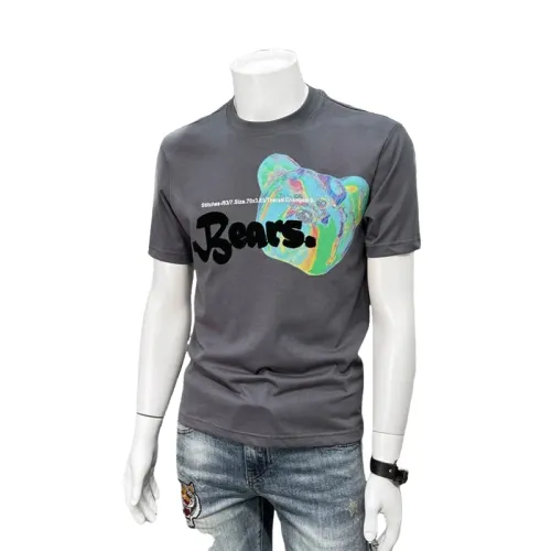 Round Neck Trend Color Printing Short Sleeve T-shirt