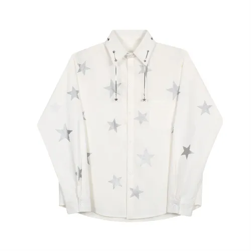 Korean Starry Sky Print Shirt Collar Casual Fashion Shirt