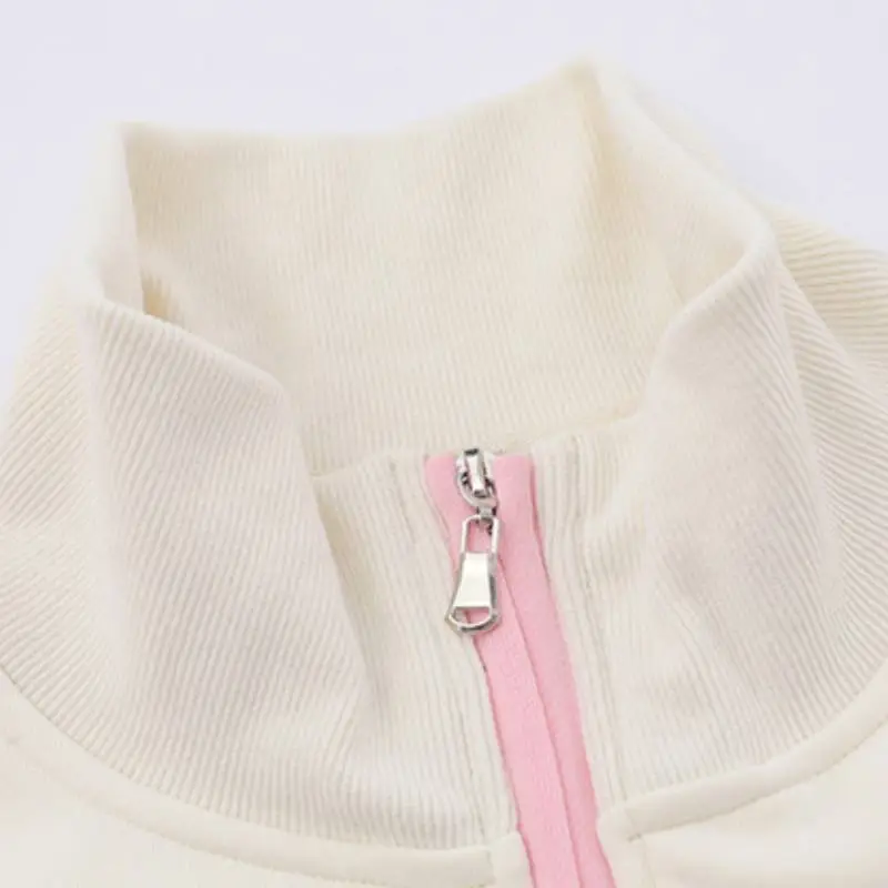 Fashion Brand Star Embroidered Loose Sweatshirt Coat-2