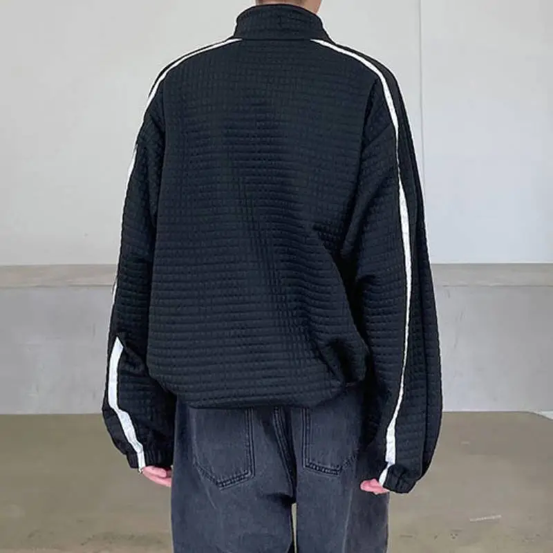 Double Zipper Simple Casual Sweatshirt-6