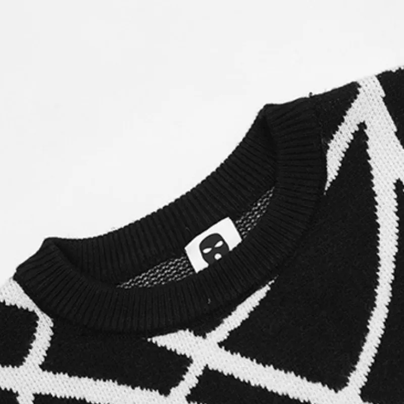 Spider Jacquard Crewneck Sweater-5