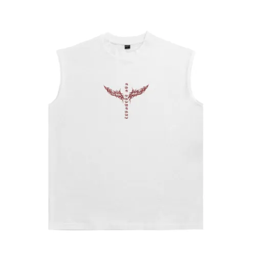 New Wings Letter Print Vest