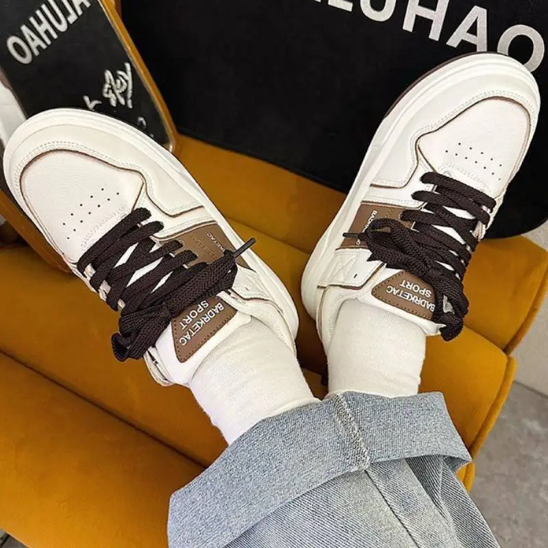 Niche Casual Platform Height Increasing Bread Shoes-2