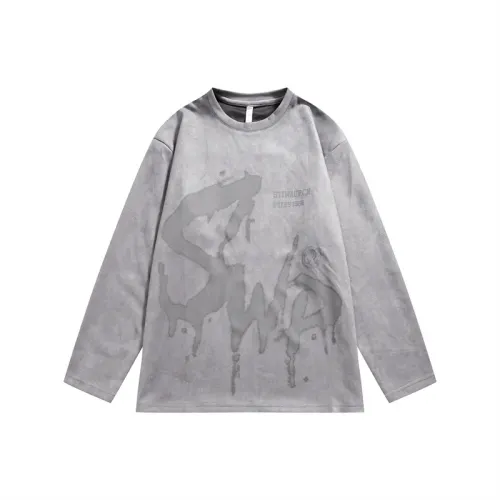 Creative Letter Printing Long Sleeve Round Neck Sweatshirt