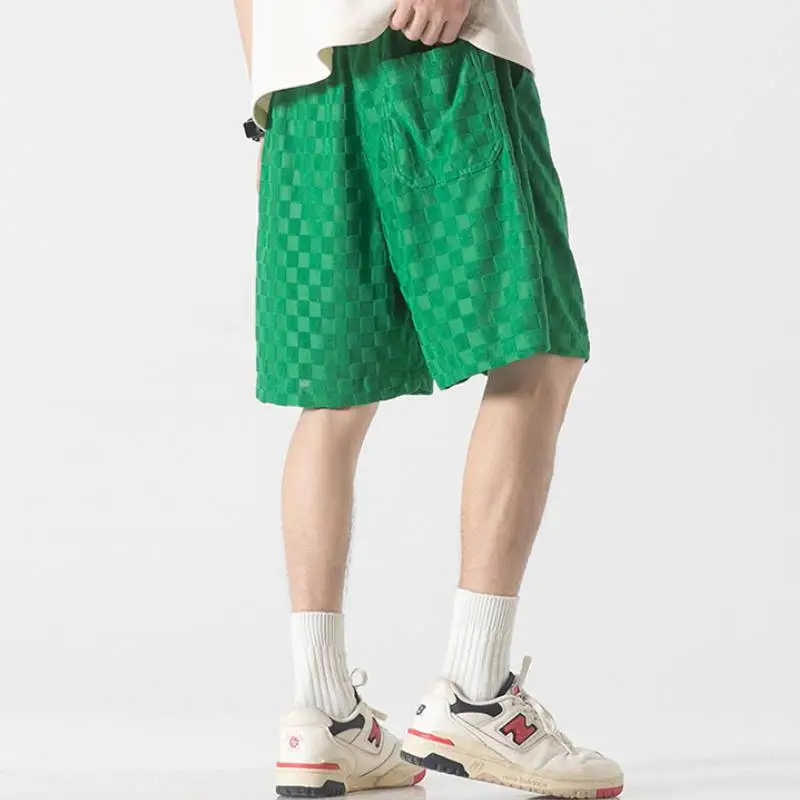 Cropped Solid Color Thin Slacks Wear Shorts-7