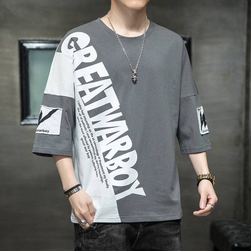 【SATIIIZ】Letty Printed Short-Sleeved T-Shirt Boys' Short Sleeve T-shirts | Sisley