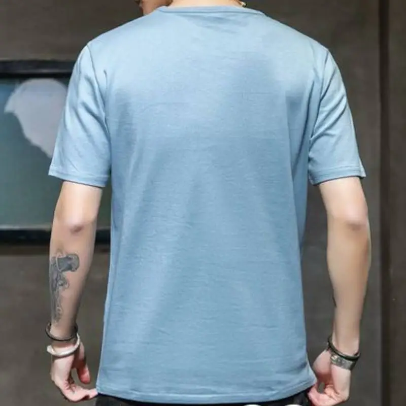 New Trendy Short Sleeved T Shirt   Casual Large Size Two Sets-4