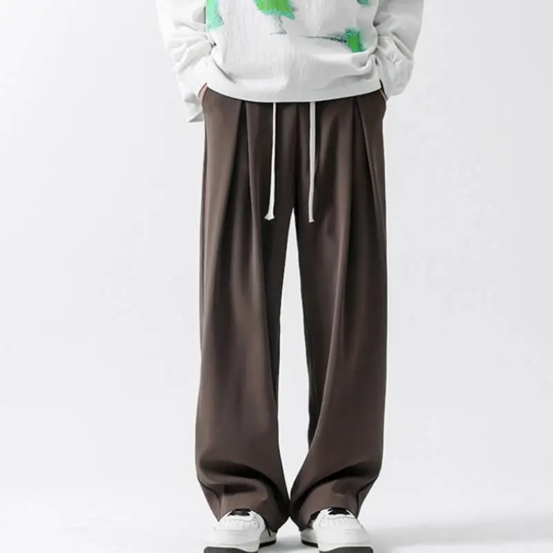 Loose Straight Wide Leg Casual Pants-4