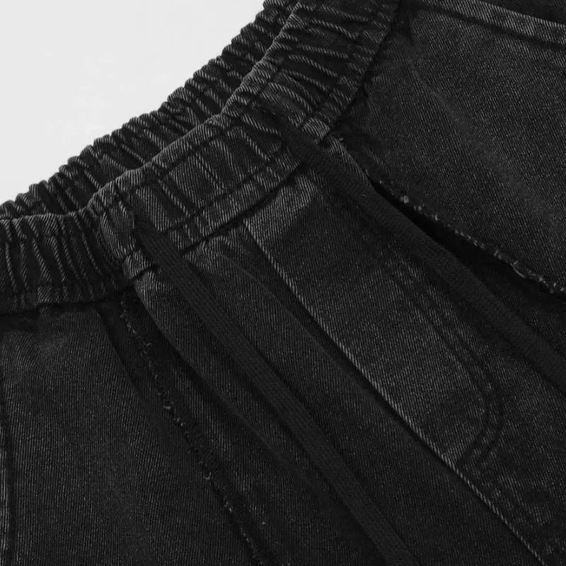 Jiayiku Retro Accordion Stitching Pants-4