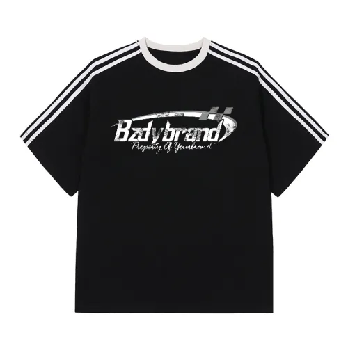 Retro Three-Bar Trendy T-Shirt