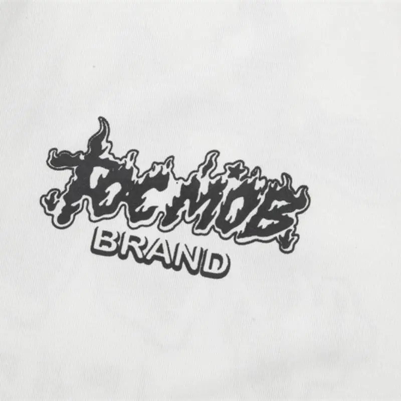 Retro Flame Print T Shirt-2