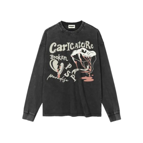 Rattlesnake Hand-painted Printed Long-sleeved T-shirt