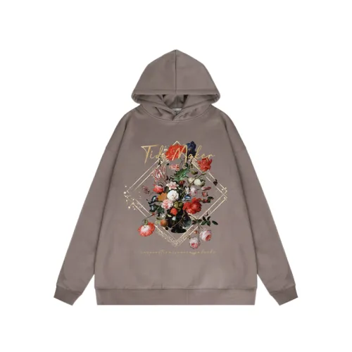 American Style Fashion Brand Street Rose Printed Loose Sweatshirt High Street Atmosphere Hoodie