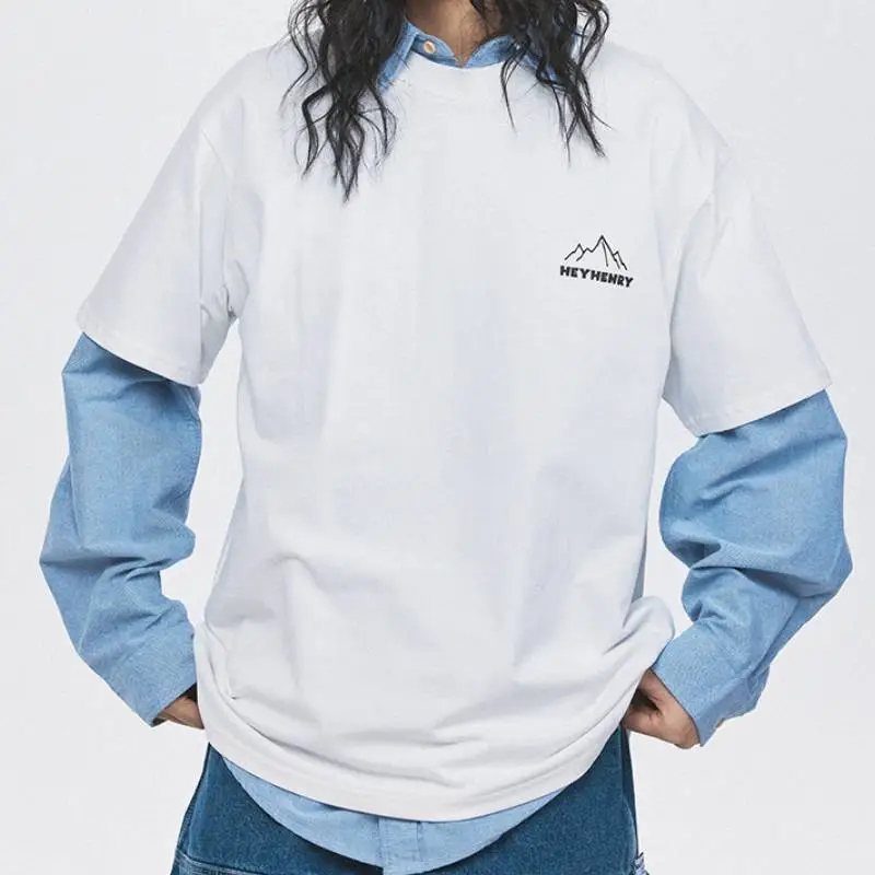 Printed Oversize Short sleeved T shirt-12
