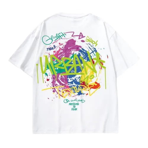 Hip-Hop Graffiti Pure Cotton Half-Sleeved T-shirt