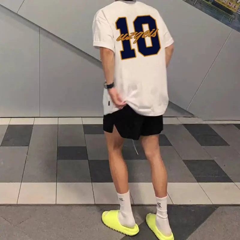 Hip Hop Pure Cotton Short Sleeved T Shirt-5
