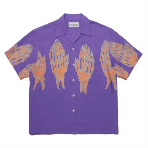 Limited Ghost Claw Casual Printed Short Sleeve Shirt