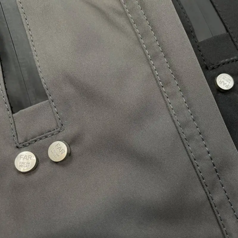 Functional Zipper Shorts with Loose Style-4