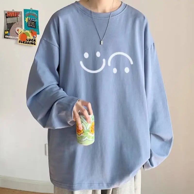 Versatile Smiley Face Long Sleeve T Shirt-6