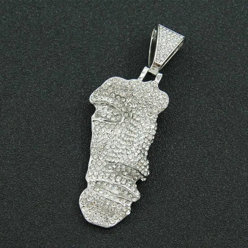 Half Face Portrait Pendant Necklace-5