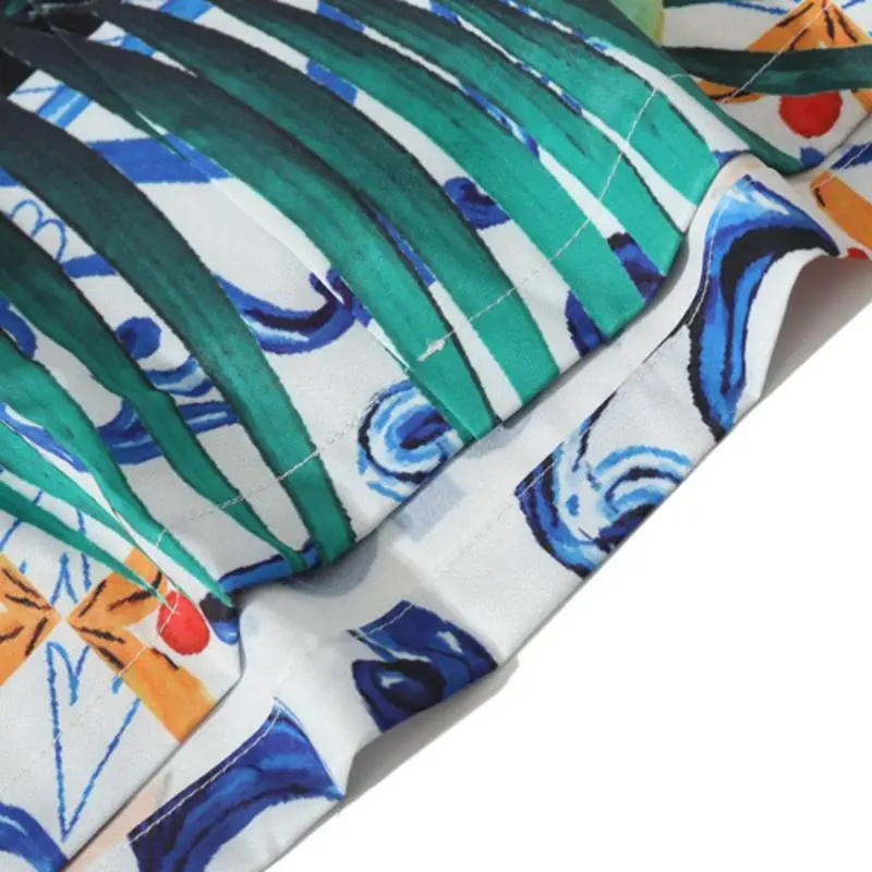 Retro Hong Kong Style Niche Flower Shirt-4