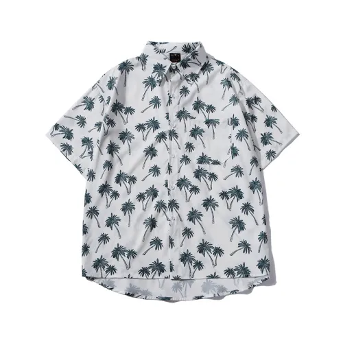 Flower Coconut Tree Full Print Shirt