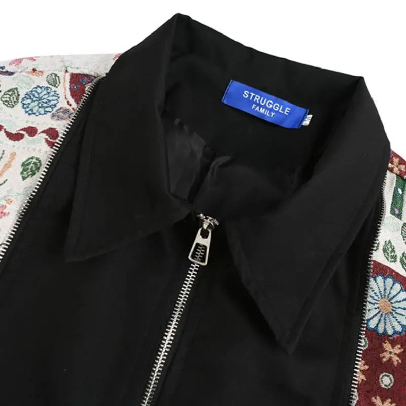 Trendy Stitching Collar Jacket-3