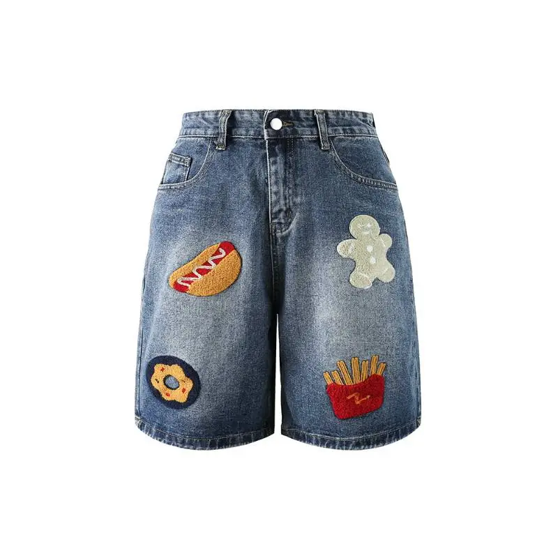 Trendy Embroidered Shorts-1