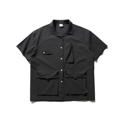 Retro Cuban Collar Work Shirt