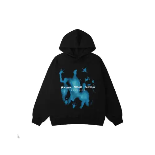 Silhouette Graffiti Fleece Hoodie