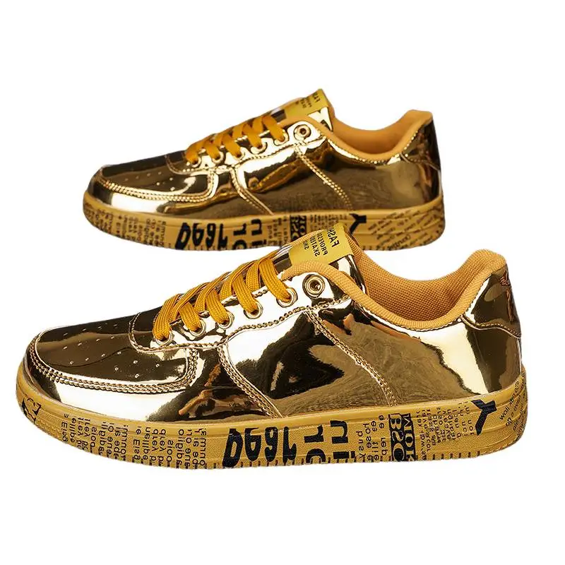 Trendy Casual Leather Skateboarding Shoes-1