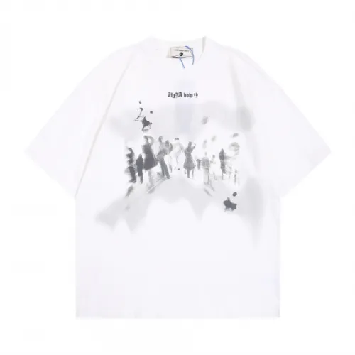 Retro Blurred Figure Print Short-sleeved T-shirt