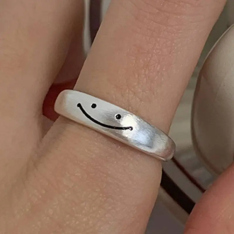 Smiley Face Combination Ring-1