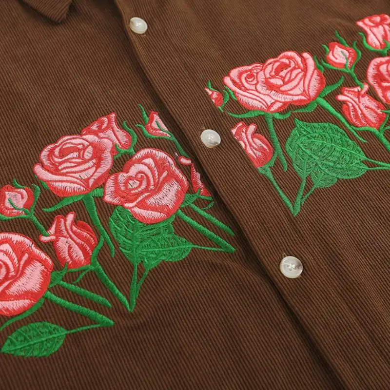 Embroidered Short Sleeved Shirt-5