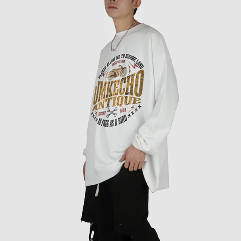 Trendy Vintage Washed Long Sleeve Crewneck Hoodie-9