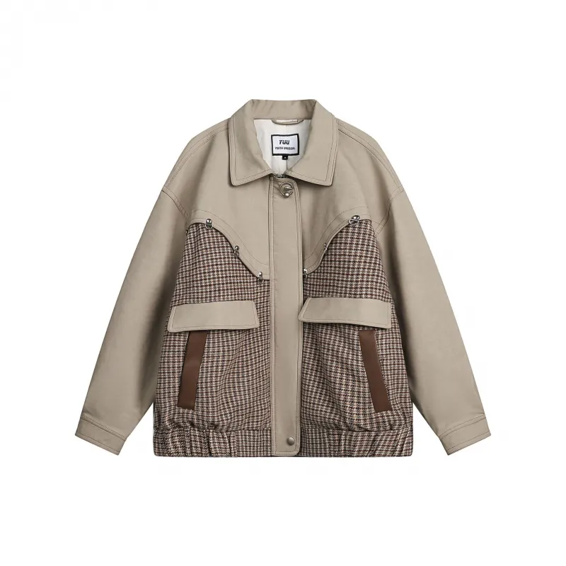 Patchwork Couple Niche Jacket-0