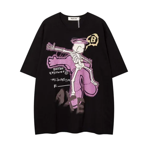 Street Fashion Cartoon Character T-Shirt