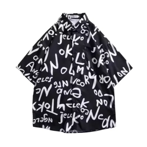 Harajuku Trendy Five-Point Sleeve Shirt